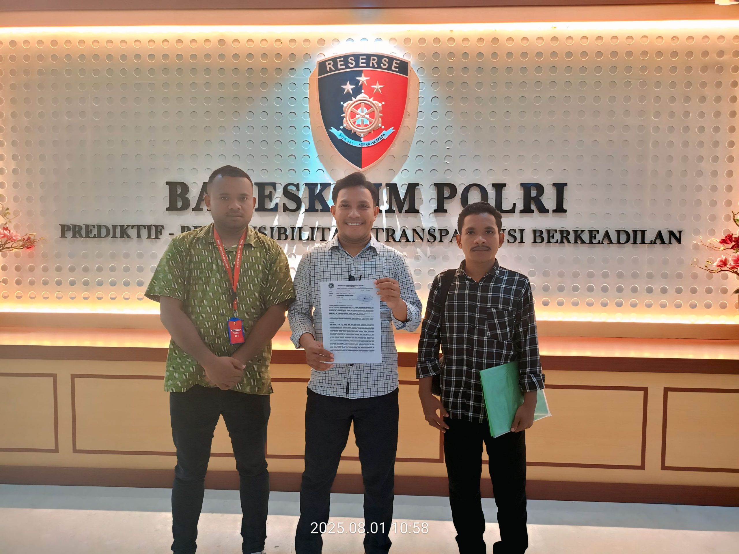 Wagub Maluku Resmi Dilaporkan Ke Bareskrim Polri Wagub Maluku Resmi Dilaporkan Ke Bareskrim Polri